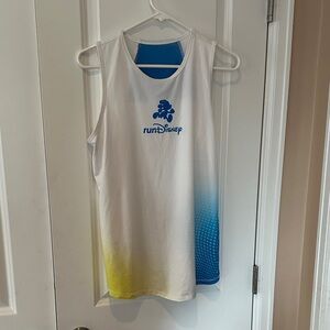 RunDisney Sleeveless Shirt - White and Blue